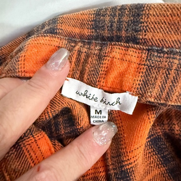 WB Long Plaid Knit Top - Picture 3 of 6